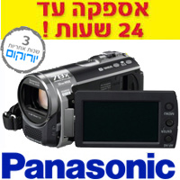 מצלמת וידאו דיגיטלית 4GB+Panasonic SDR-S50 Flash