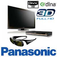 מסך תלת מימד Panasonic דגם TH-P50VT20+מתנות