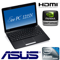 מחשב נייד "12.1 דגם: ASUS Eee PC 1215N