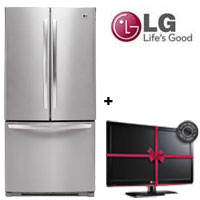 מקרר 3 דלתות  730 ליטר LG דגם GR-B258UTA-T