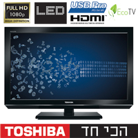 טלוויזיה "37 TOSHIBA LED Full HD דגם: 37RL833 
