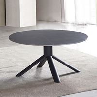 שולחן סלון קרמיקה עגול 90 ס"מ דגם זאוס HOME DECOR