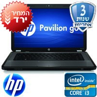 מחשב נייד "15.6 Core i3 זכרון 4GB דגם: g6-1230s