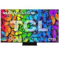 טלוויזיה חכמה "50 TCL 50C755 4K Google TV QLED