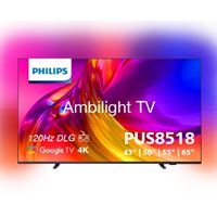 טלוויזיה "50 4K עם Ambilight דגם Philips 50PUS8518