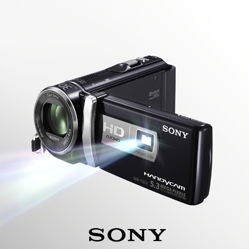 מצלמת וידאו HD עם מקרן מובנה SONY דגם HDR-PJ200