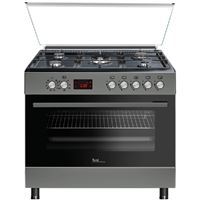 תנור משולב כיריים גז 90 ס"מ SOL SLX96MFT נירוסטה