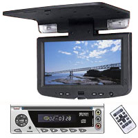 נגן DVD/DIVX לרכב T.A.O.T.M + מסך תקרה
