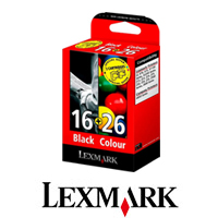 2 ראשי דיו שחור+צבעוני גבוהה LEXMARK