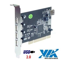 כרטיס USB 2.0 VIA