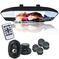 מסך מראה בגודל ''7 תומך GPS עם שלט רחוק