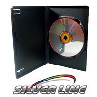 100 קופסאות DVD פלסטיק שחורות