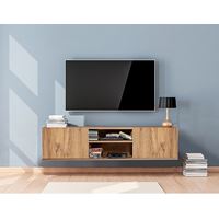 מזנון טלויזיה צף ברוחב 140 ס"מ עם 2 קלאפות