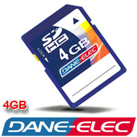 כרטיס זיכרון SD נפח Dane-Elec 4GB