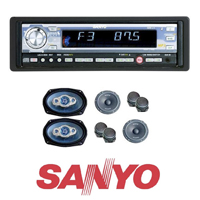 רדיו דיסק MP3 כולל שלט הגה SANYO