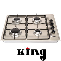 כיריים גז 4 להבות בגימור יוקרתי King