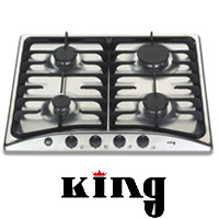 כיריים גז 4 להבות בגימור נירוסטה King