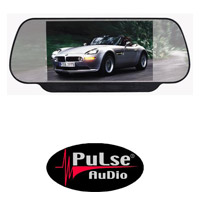 מסך מראה בגודל 7" TFT LCD+שלט pulse audio