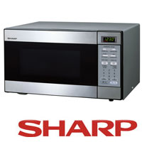 מיקרוגל נירוסטה 34 ליטר בספק SHARP 1100W