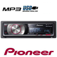 רדיו דיסק MP3 לרכב כולל כניסת USB ו-Pioneer AUX
