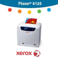 מדפסת לייזר צבעונית Xerox Phaser 6125