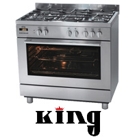תנור משולב 90 ס"מ בגימור נירוסטה King
