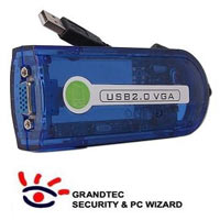 מתאם וידאו חיצוני VGA בחיבור USB 2.0 מהיר