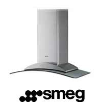 קולט אדים ארובה מנירוסטה בשילוב זכוכית SMEG
