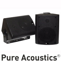 זוג רמקולים OUT DOOR הספק 125 ואט PURE ACOUSTICS