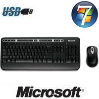 סט מקלדת ועכבר אלחוטיים Microsoft Wireless Deskt