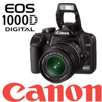 מצלמה רפלקסית 10 מגה Canon EOS 1000D KIT+עדשה