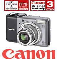מצלמה דיגיטלית 10 מגה זום X6 מסך 3" Canon A2000