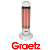 תנור חימום 2 ספירלות מסתובב GRAETZ 1000W