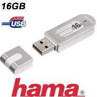 זיכרון נייד בנפח 16GB המהיר מסוגו HAMA