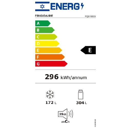 מקרר 4 דלתות 476 ליטר FRIGIDAIRE FQE490IX נירוסטה
