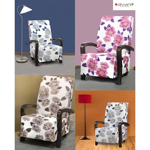 כורסא מעוצבת בריטני בריפוד בד או דמוי עור