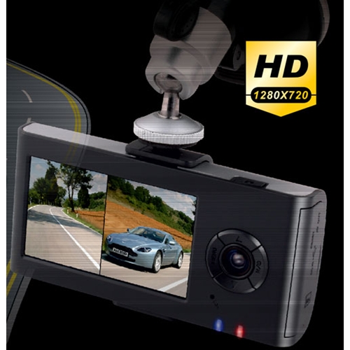 מצלמת HD לרכב עדשה כפולה