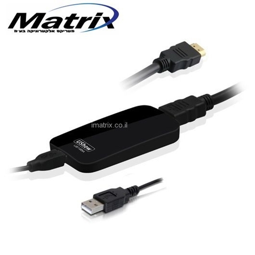 מתאם מ-USB ל-HDMI חיבור מסך איכות FullHD דרך USB