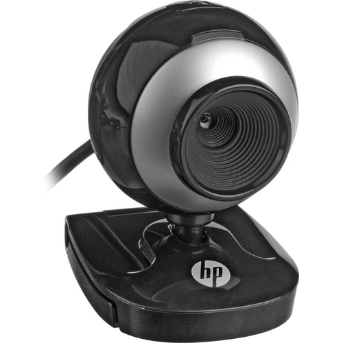 4 מוצרים של HP למחשב מצלמה אוזניות רמקולים ועכבר