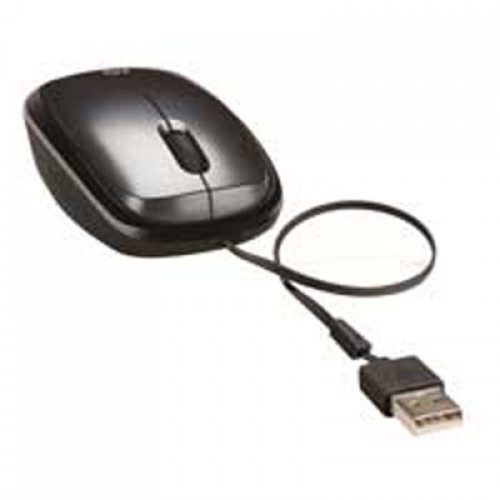 עכבר אופטי בחיבור USB עם כבל נמתח מבית HP