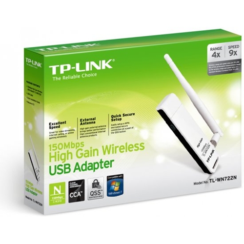 מתאם רשת אלחוטי TP-Link TL-WN722N nLITE 150Mbps