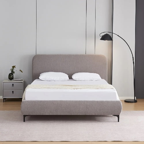 מיטה זוגית דגם קורין 190*140 אפור HOME DECOR