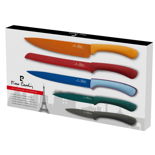 סט 5 סכינים צבעוני מבית פייר קרדן
