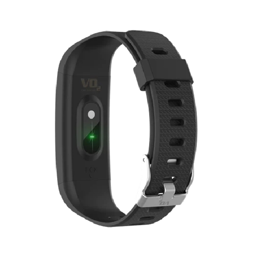 שעון כושר Smart VO2 עם מד טמפרטורה בצבע שחור