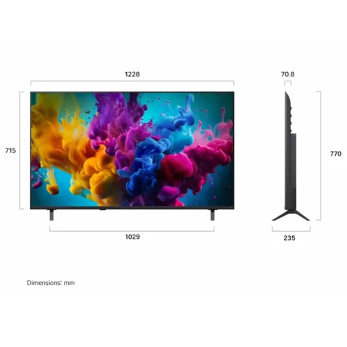 טלוויזיה חכמה "55 LG QNED EVO AI 4K 55QNED8MB6T