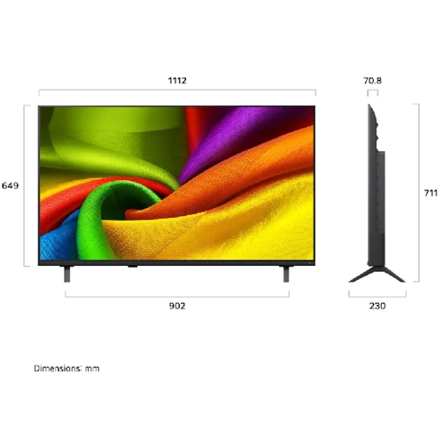 טלוויזיה חכמה 50" LG 50NU830B6LA NANO UHD AI 4K