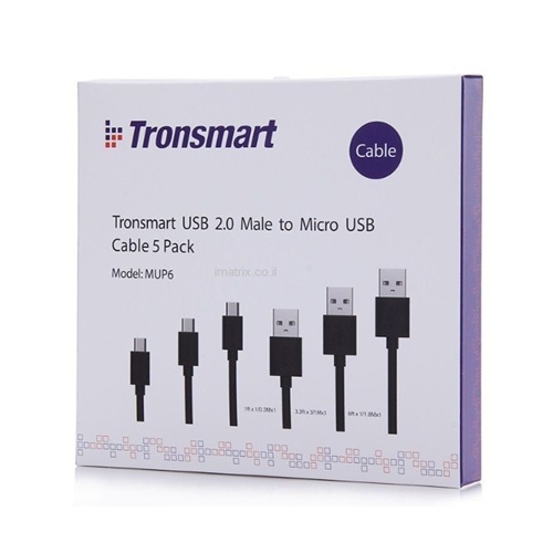 5 כבלים מיקרו USB איכותיים וחזקים של TRONSMART