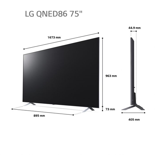 טלוויזיה 4K חכמה LG 75QNED866QA 75'' QNED MiniLed