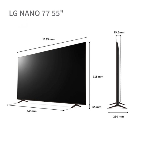 טלוויזיה "55 LG 55NANO776RA SMART TV 4K Direct LED