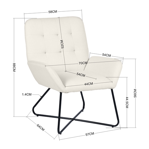 כורסא מעוצבת דגם NICOLAS מבית HOMAX